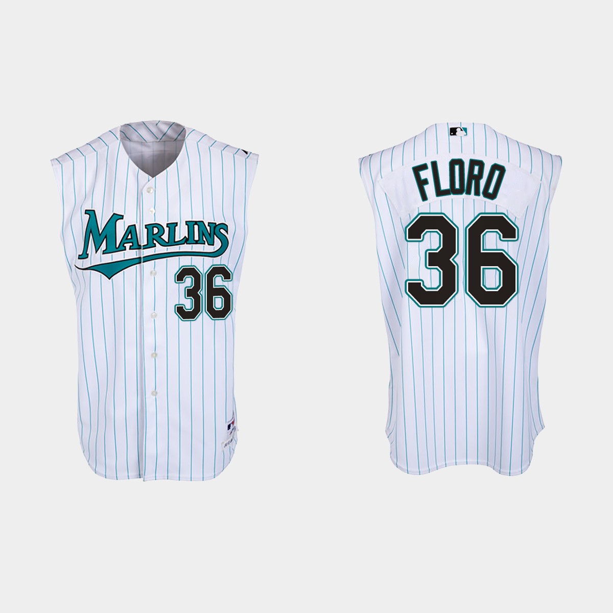 Dylan Floro Florida Marlins Throwback Jersey - White Teal