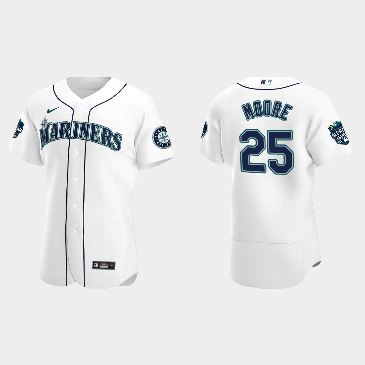Dylan Moore Seattle Mariners 2023 MLB All-Star Game Jersey - White