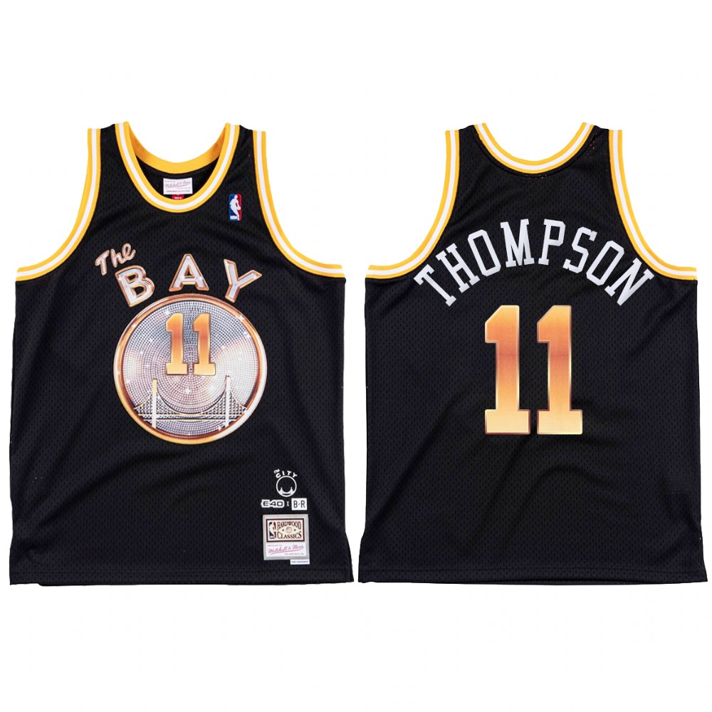 E-40 X Golden State Warriors Klay Thompson #11 Black Jersey Limited Edition