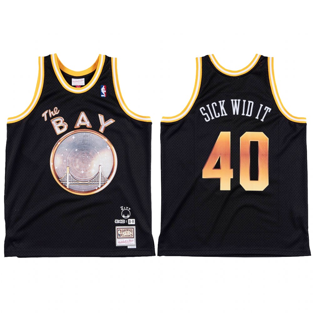 E-40 X Golden State Warriors Sick Wid It #40 Black Jersey Limited Edition