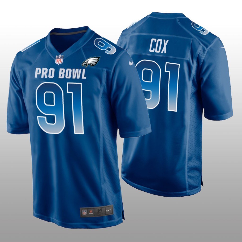 Eagles Fletcher Cox NFC Game Royal  Jersey - 2019 Pro Bowl