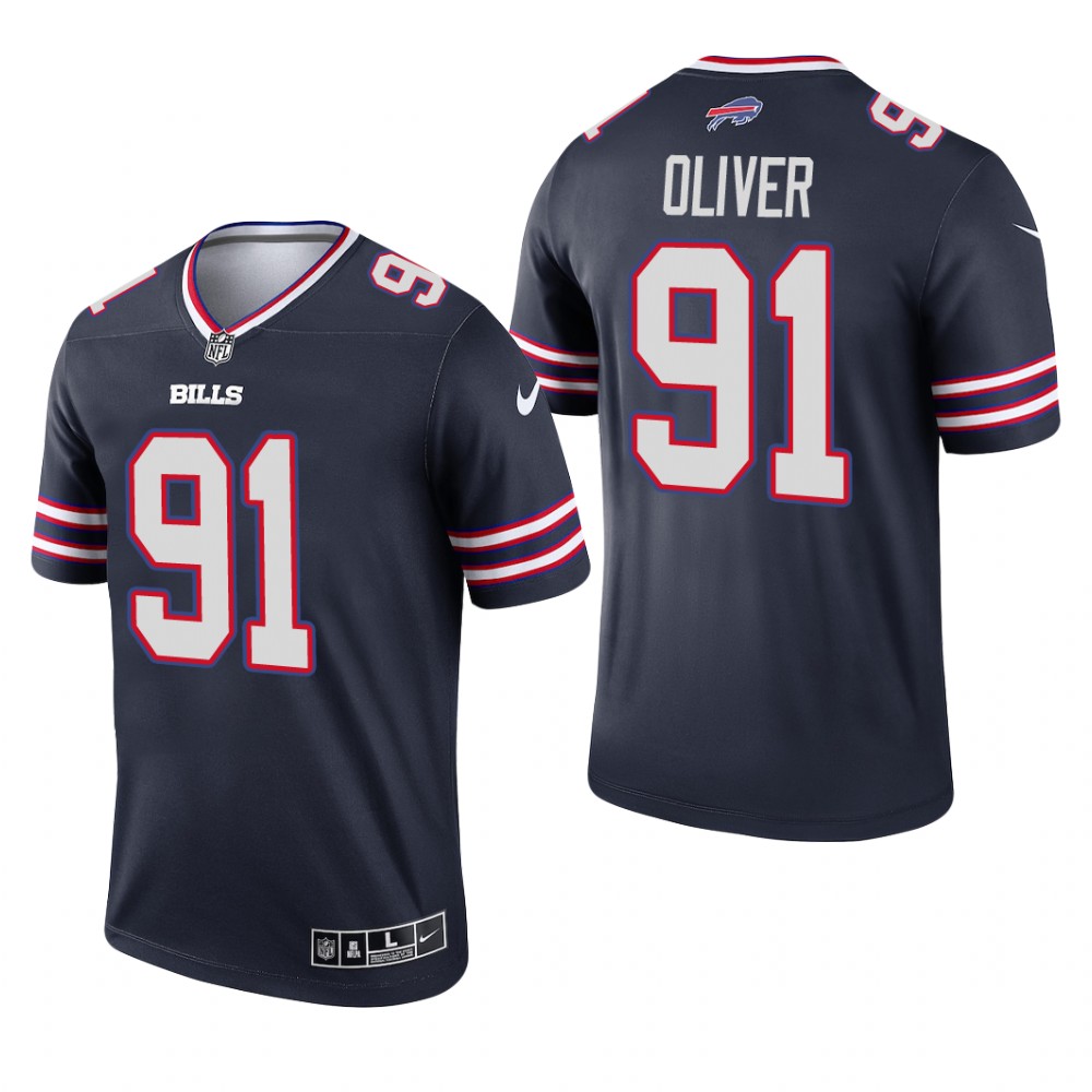 Ed Oliver Buffalo Bills Navy Jersey Inverted Legend - Men's
