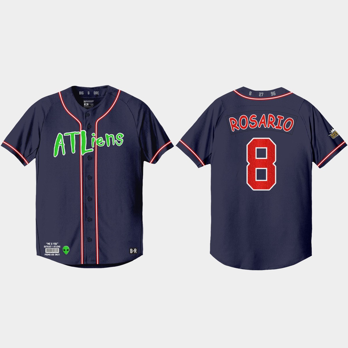 Eddie Rosario Atlanta Braves 25th Anniversary  Outkast Jersey - Navy