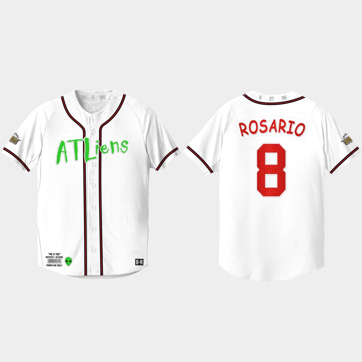 Eddie Rosario Atlanta Braves 25th Anniversary  Outkast Jersey - White