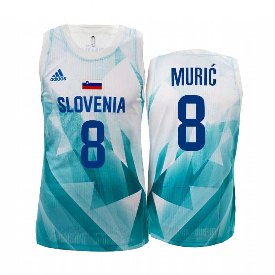 Edo Muric Slovenia  #8 White 2021 Tokyo Olymipcs Limited Jersey
