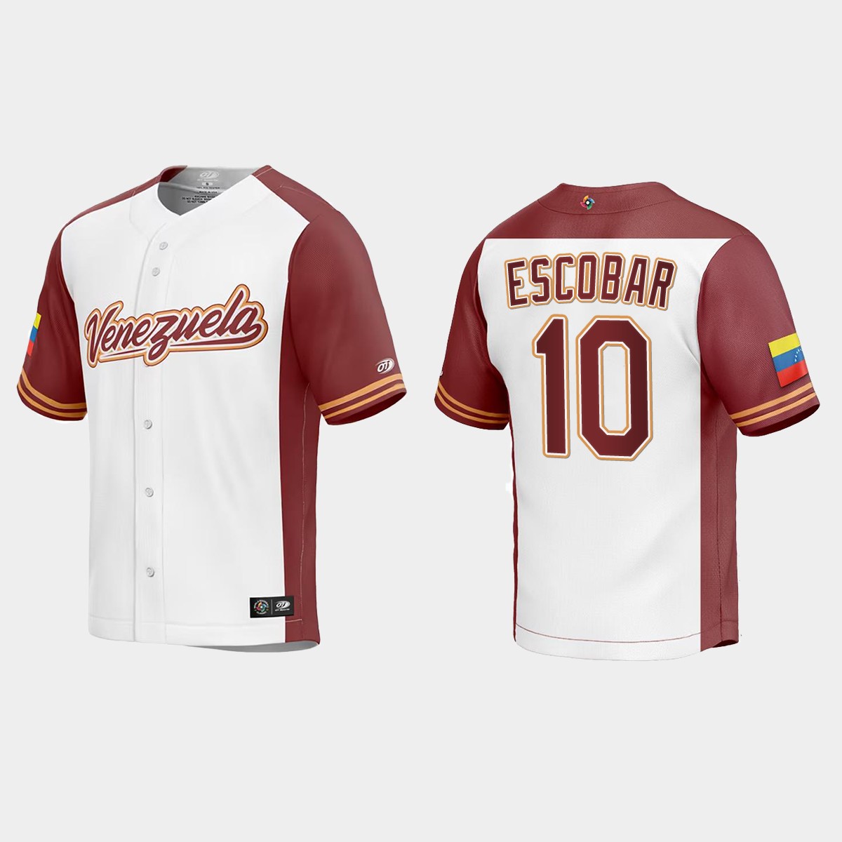 Eduardo Escobar Venezuela  2023 World  Classic Jersey - White
