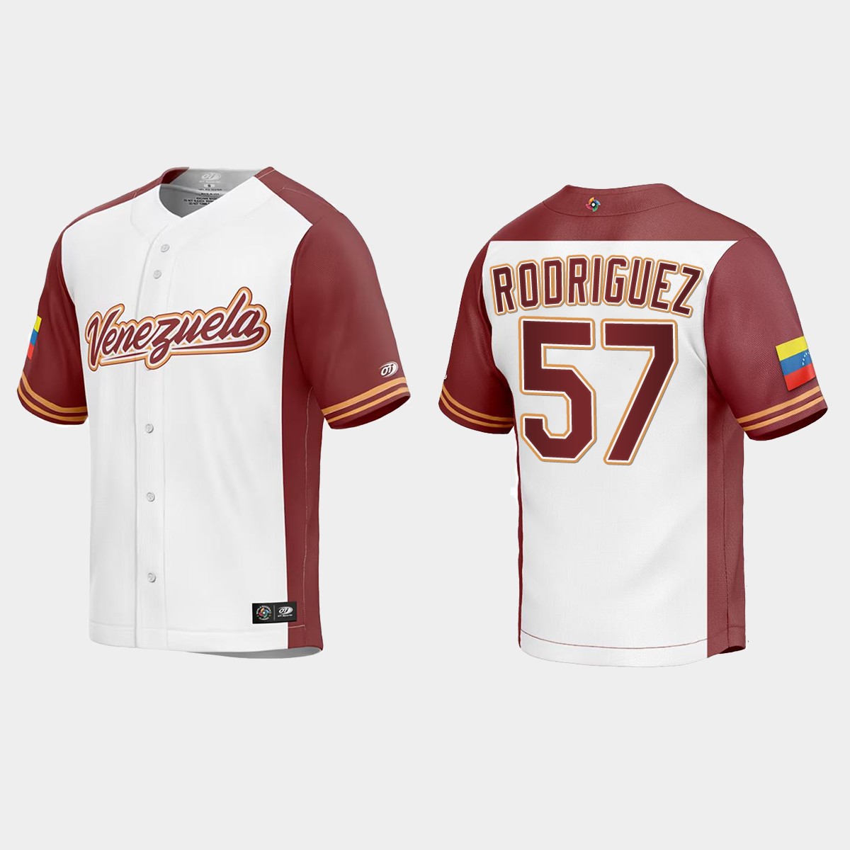 Eduardo Rodriguez Venezuela  2023 World  Classic Jersey - White