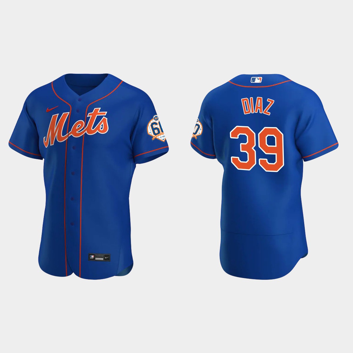 Edwin Diaz New York Mets 60th Anniversary Alternate Jersey - Royal