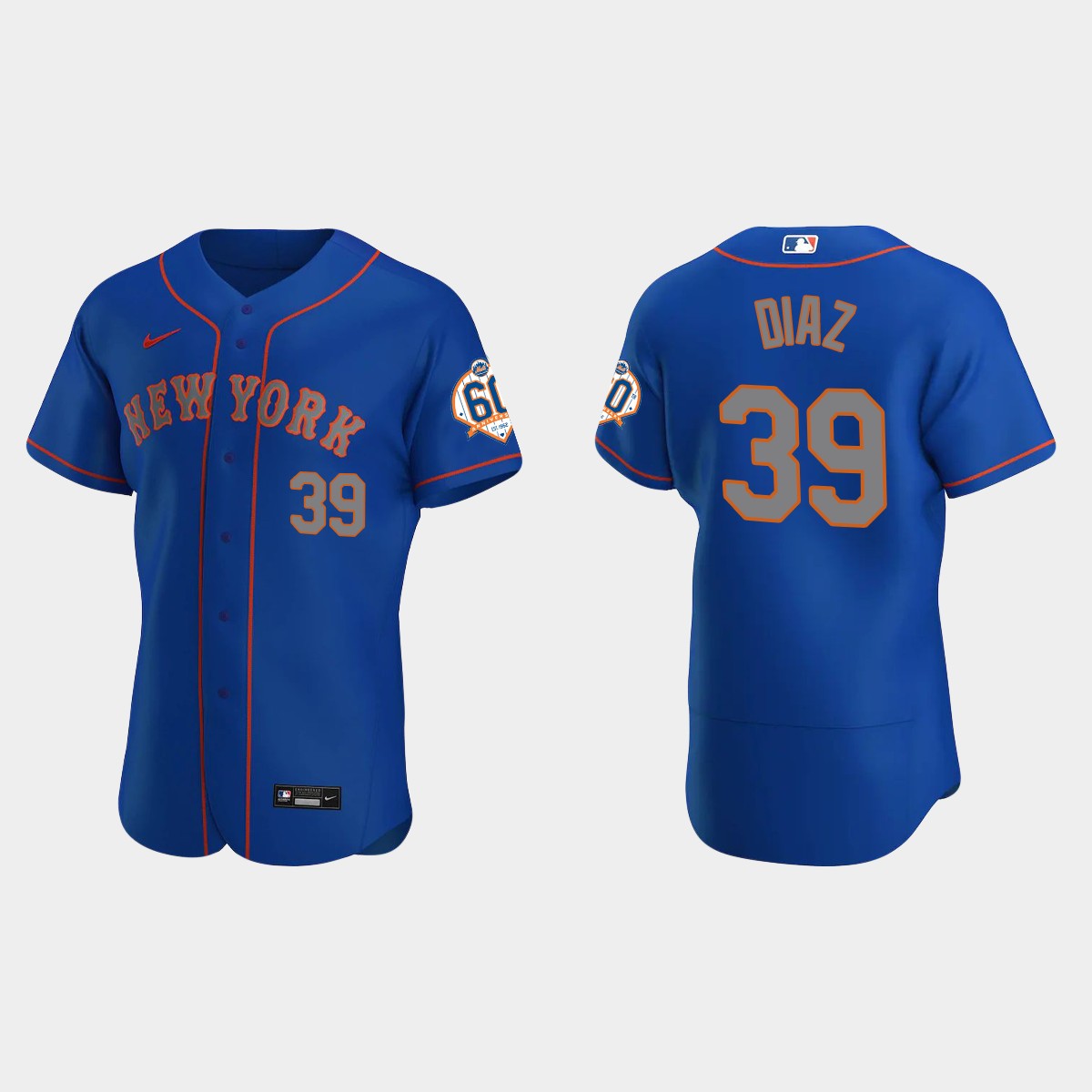 Edwin Diaz New York Mets 60th Anniversary Alternate Jersey - Royal