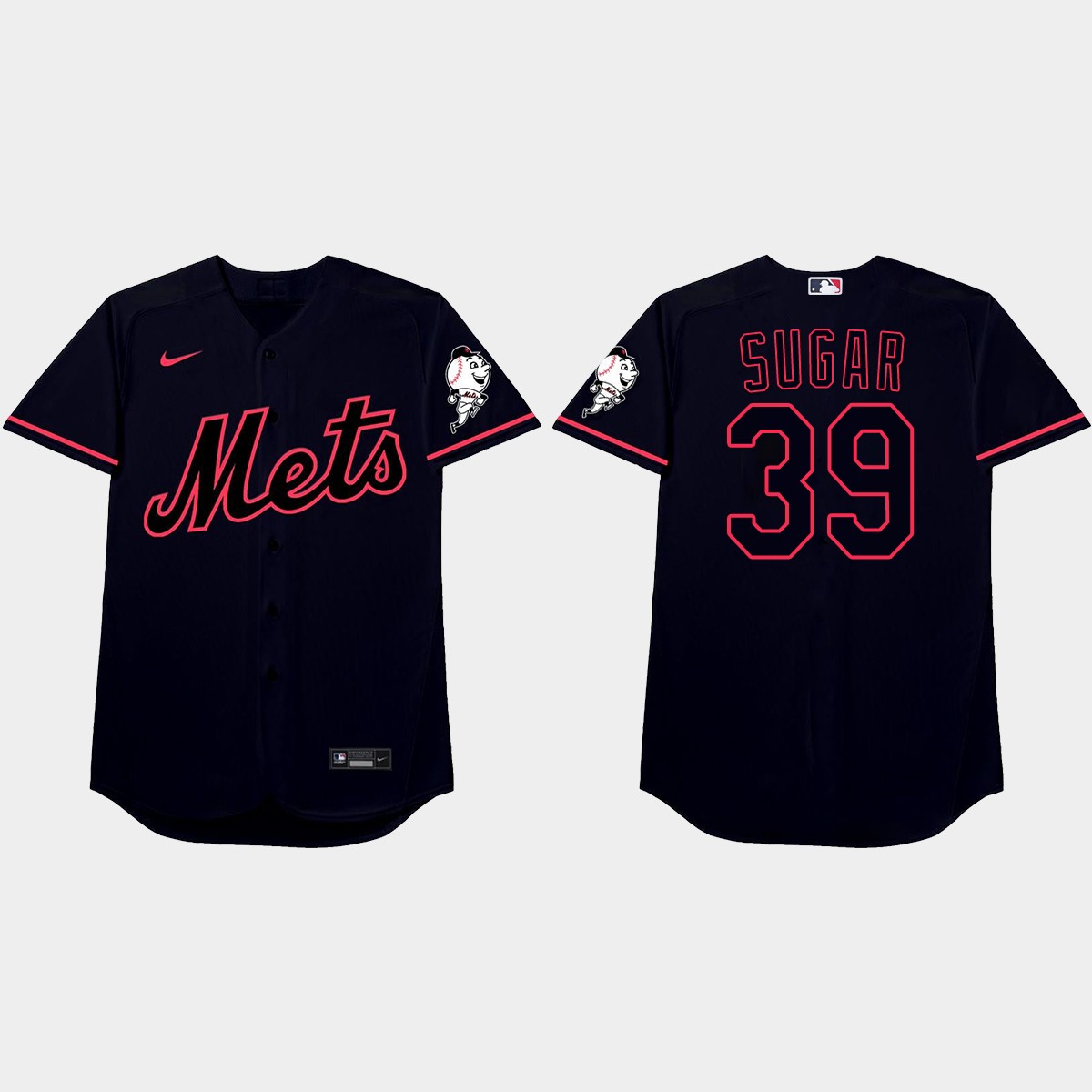 Edwin Diaz Nickname Mets 2021 Players' Weekend Sugar Jersey - Black