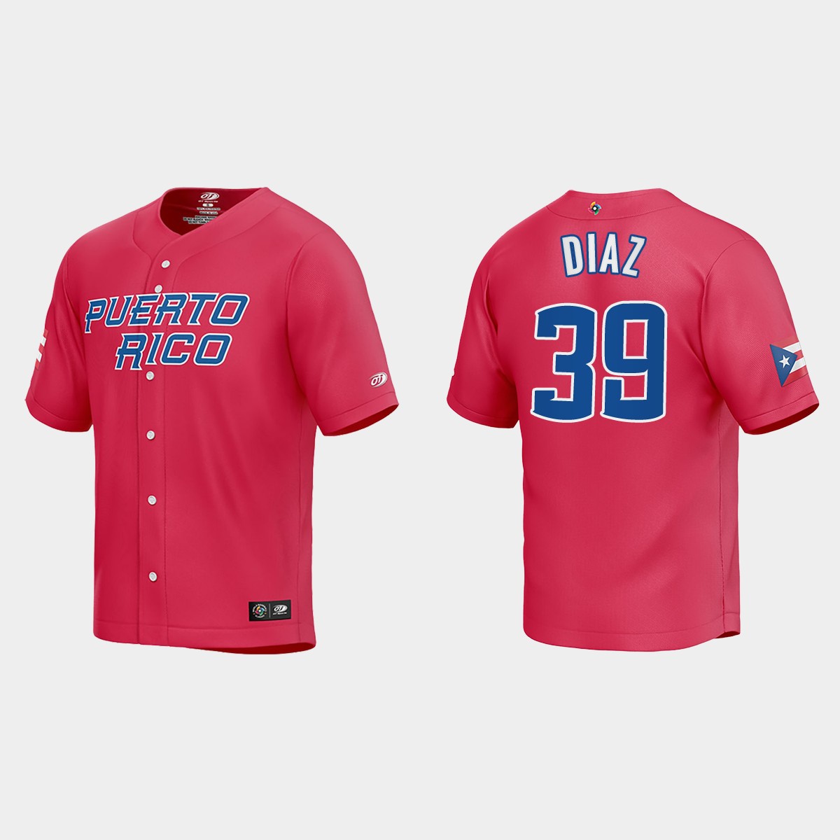 Edwin Diaz Puerto Rico  2023 World  Classic Jersey - Red