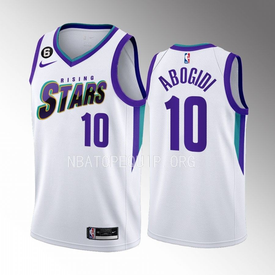 Efe Abogidi 2023 NBA Rising Stars White Jersey NBA G League #10