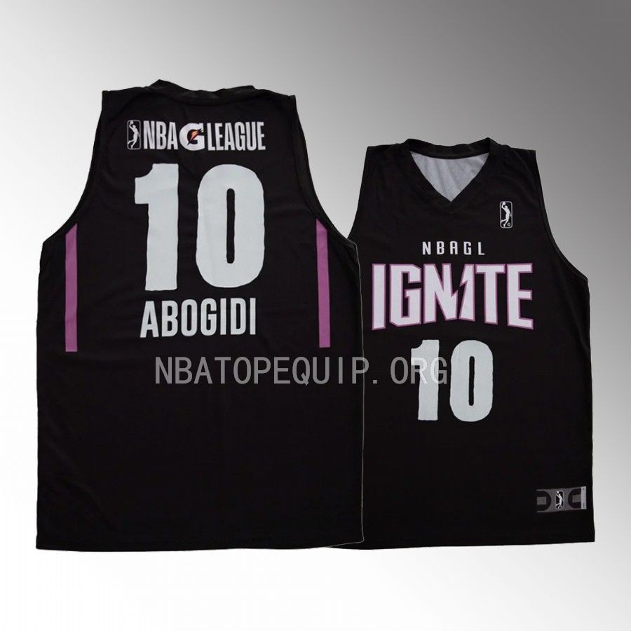 Efe Abogidi NBA G League Ignite #10 Black Purple 2022-23 Jersey