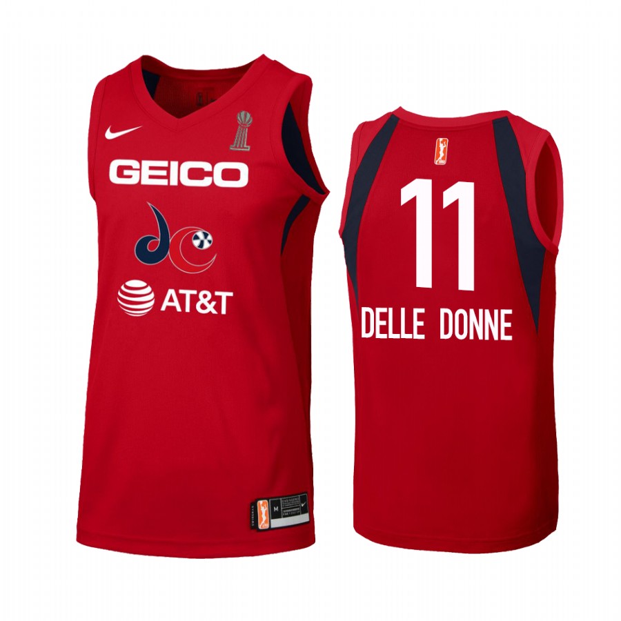 Elena Delle Donne Washington Mystics 2019 WNBA Champions Women's Red Jersey