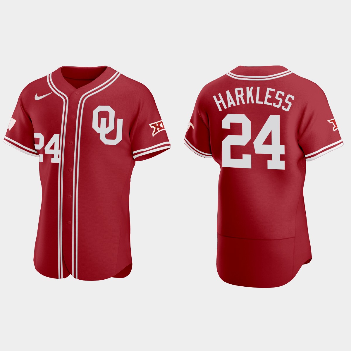 Elijah Harkless Oklahoma Sooners 2021 Vapor Prime College  Jersey - Red