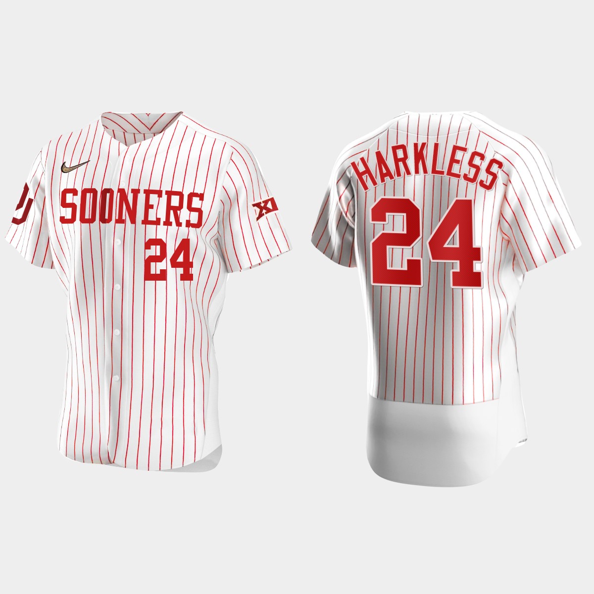 Elijah Harkless Oklahoma Sooners 2021 Vapor Prime College  Jersey - White