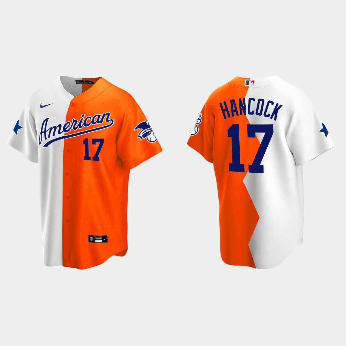 Emerson Hancock MLB 2022 All-Star Futures Game Split Jersey - White Orange