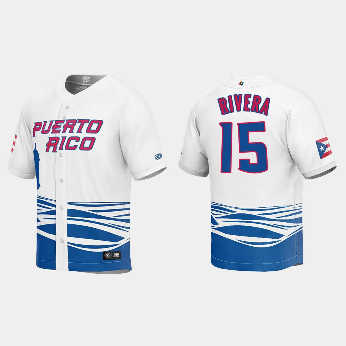 Emmanuel Rivera Puerto Rico  2023 World  Classic Jersey - White
