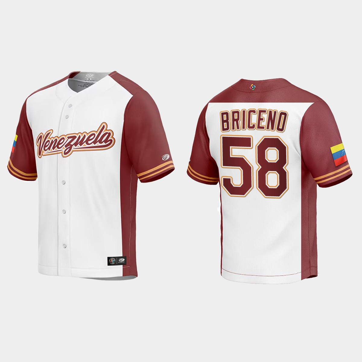 Endrys Briceno Venezuela  2023 World  Classic Jersey - White