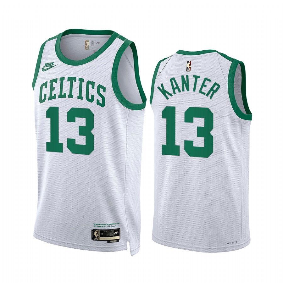 Enes Kanter Boston Celtics 2021-22 Classic Edition White #13 Jersey Year Zero