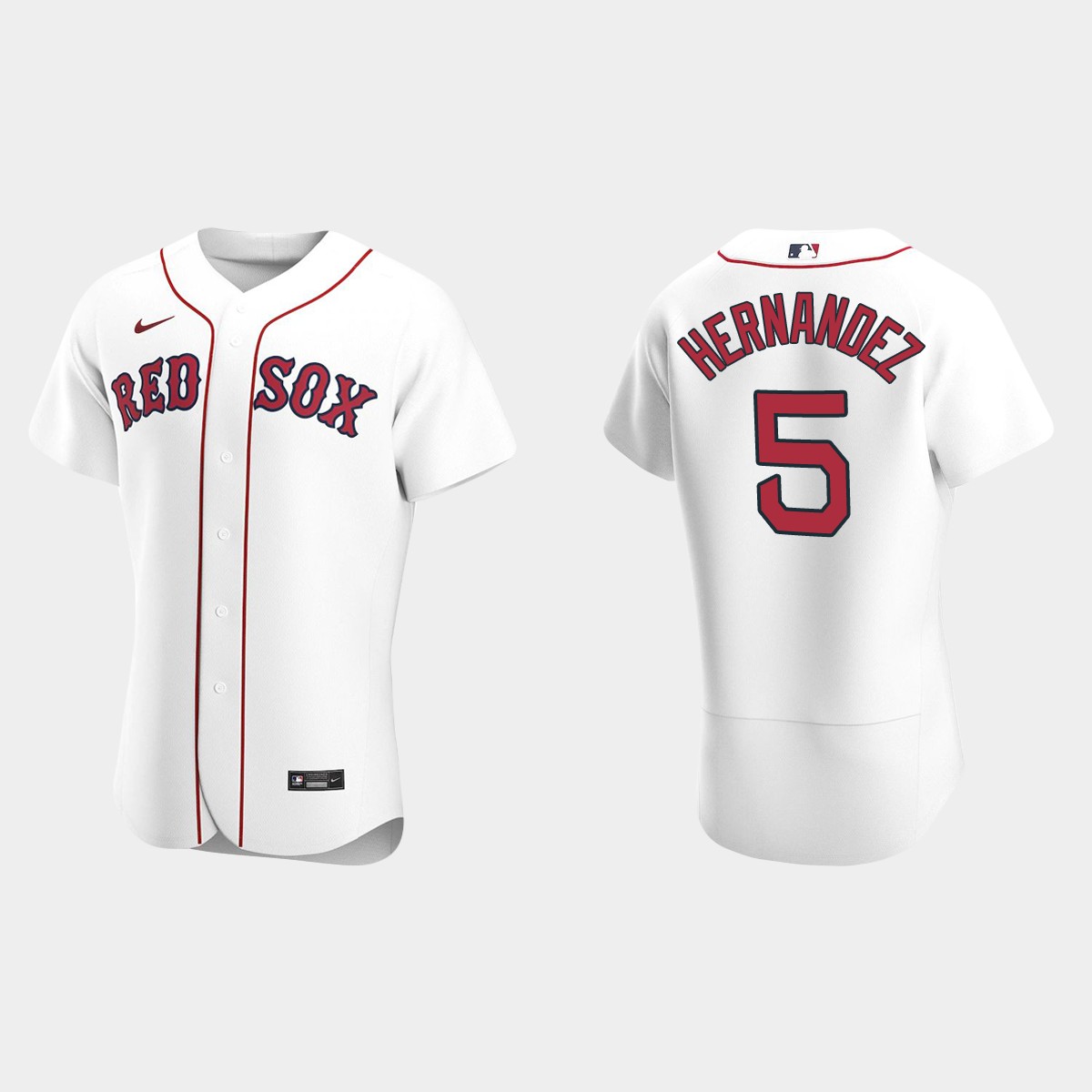 Enrique Hernandez #5 Boston Red Sox Home Jersey - White