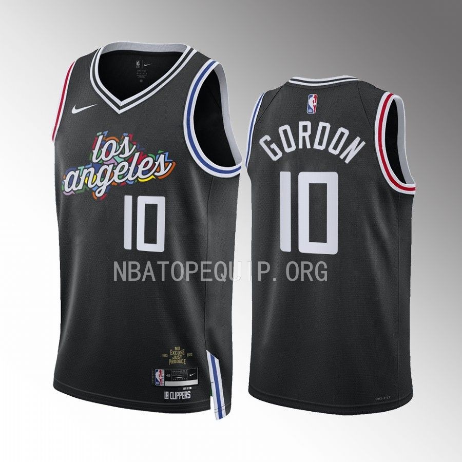 Eric Gordon 2022-23 LA Clippers Black #10 City Edition Jersey Swingman