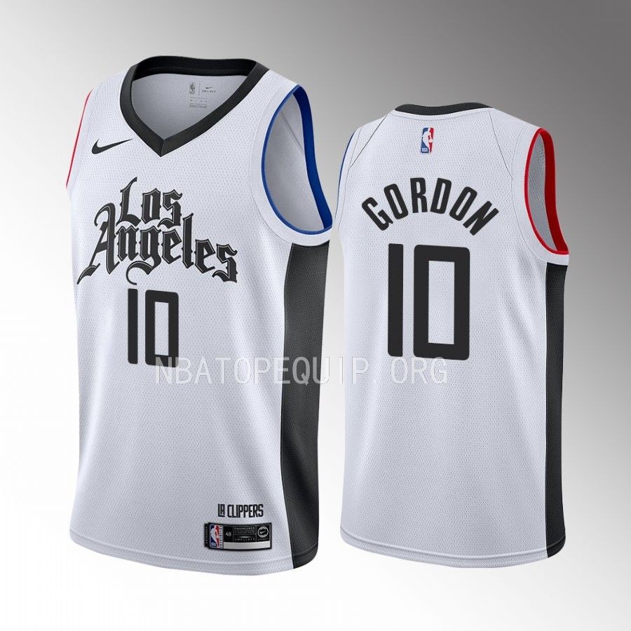 Eric Gordon LA Clippers White #10 City Edition Jersey Swingman