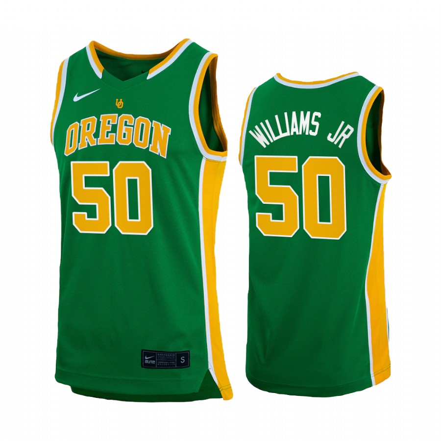 Eric Williams Jr. Oregon Ducks Green Jersey 2022 Retro College