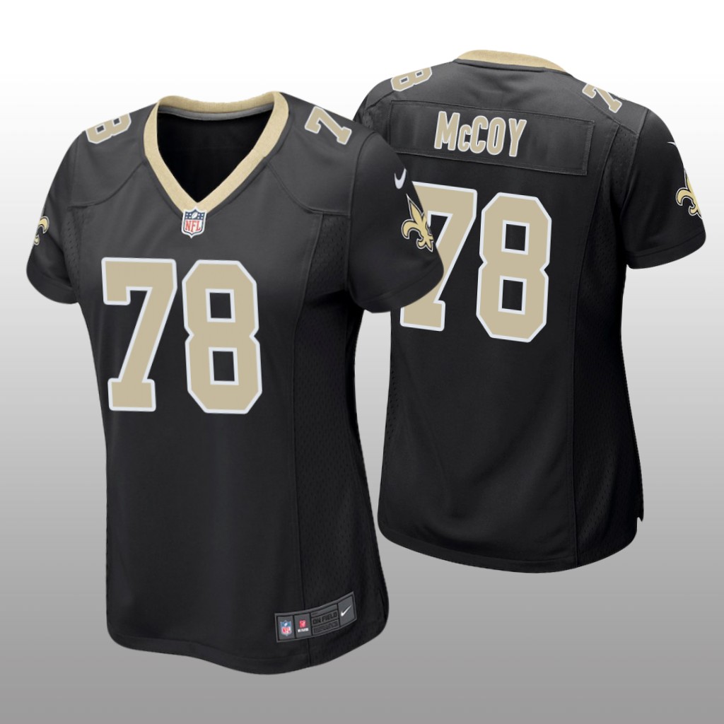 Erik McCoy New Orleans Saints Black NFL Draft Game Jersey