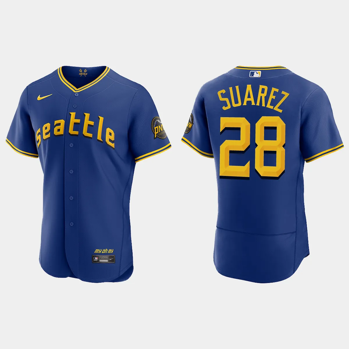 Eugenio Suarez Seattle Mariners 2023 City Connect Jersey - Royal