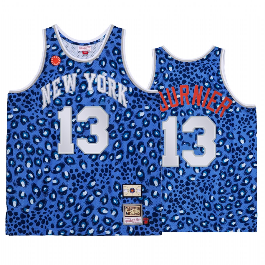 Evan Fournier 13 New York Knicks Mitchell Ness x Uninterrupted Blue Jersey Throwback