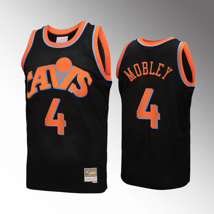 Evan Mobley #4 Cleveland Cavaliers Reload 3.0 Black Mitchell Ness Jersey
