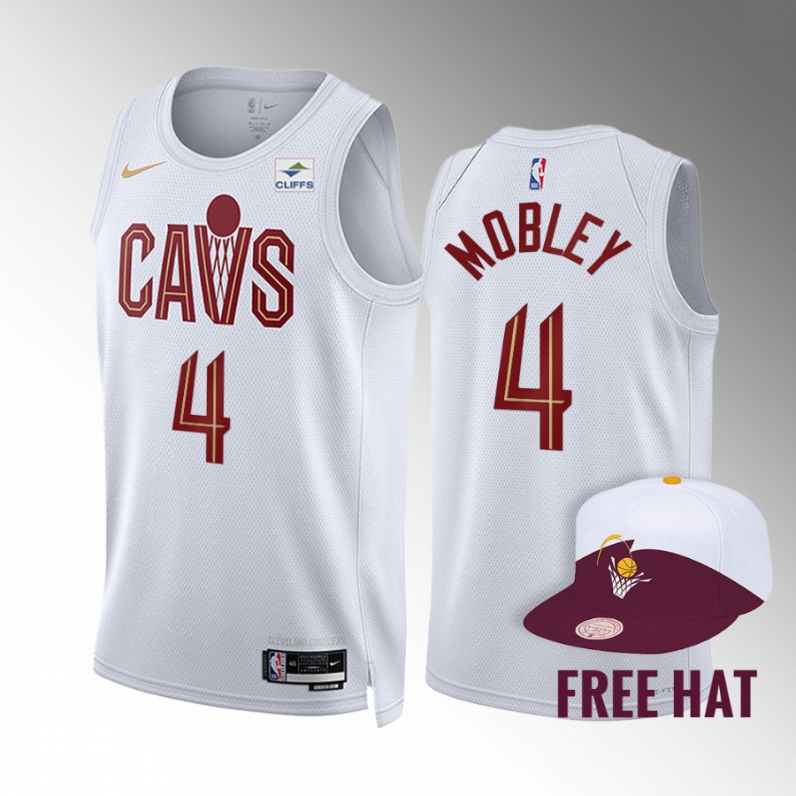 Evan Mobley 2022-23 Cleveland Cavaliers White #4 Association Edition Jersey Swingman