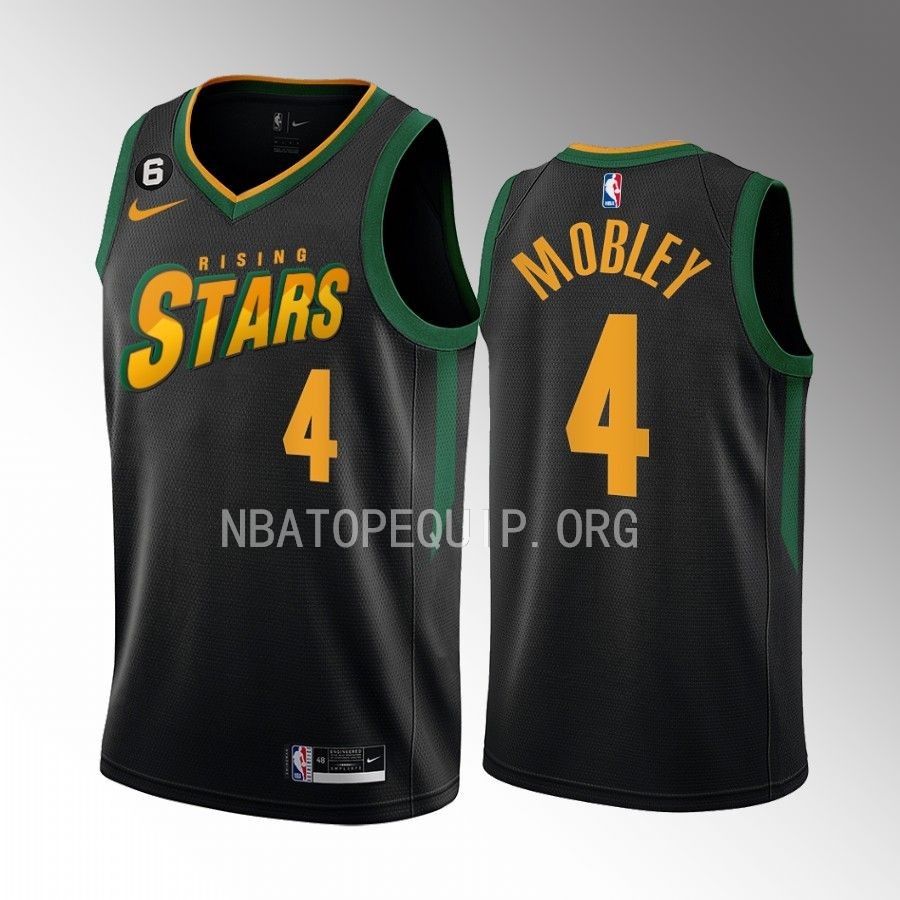 Evan Mobley 2023 NBA Rising Stars Jersey Cleveland Cavaliers #4 Black Men's Uniform