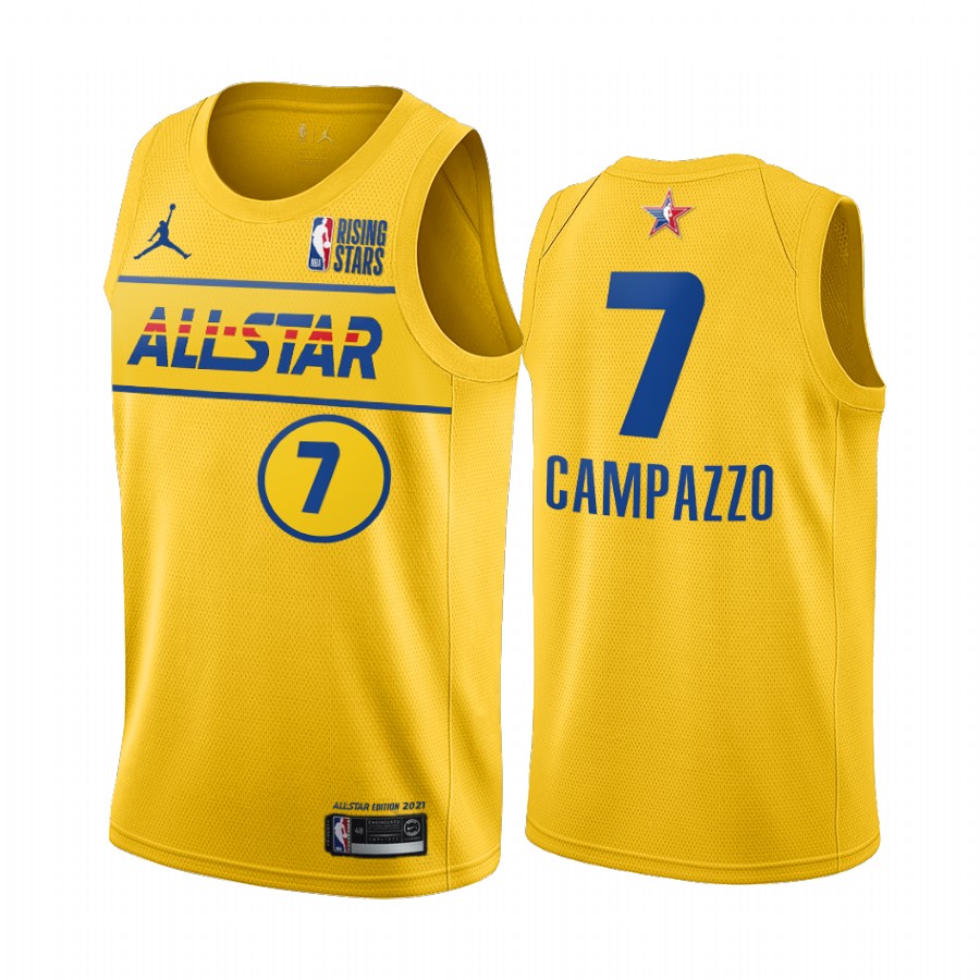 Facundo Campazzo World Team 2021 Rising Stars Jersey Gold All-Star Nuggets