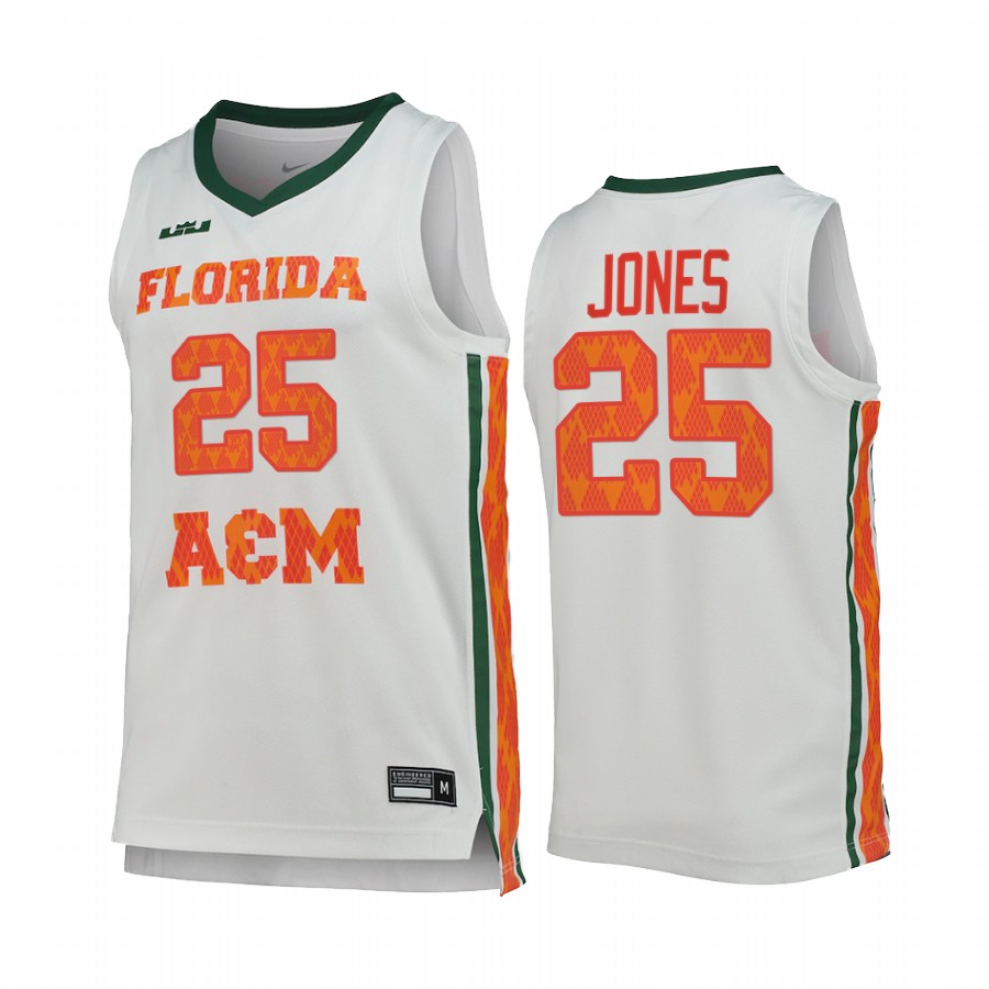 FAMU Rattlers DJ Jones Jersey 2022 King James White College  Uniform