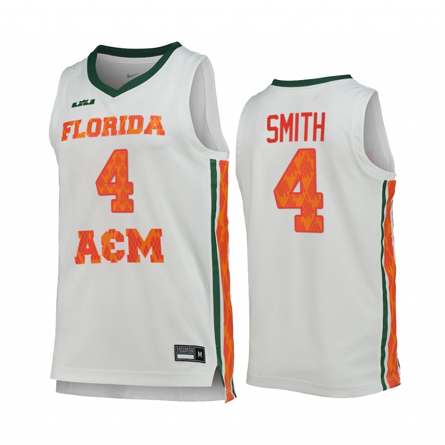 FAMU Rattlers Jahvon Smith Jersey 2022 King James White College  Uniform