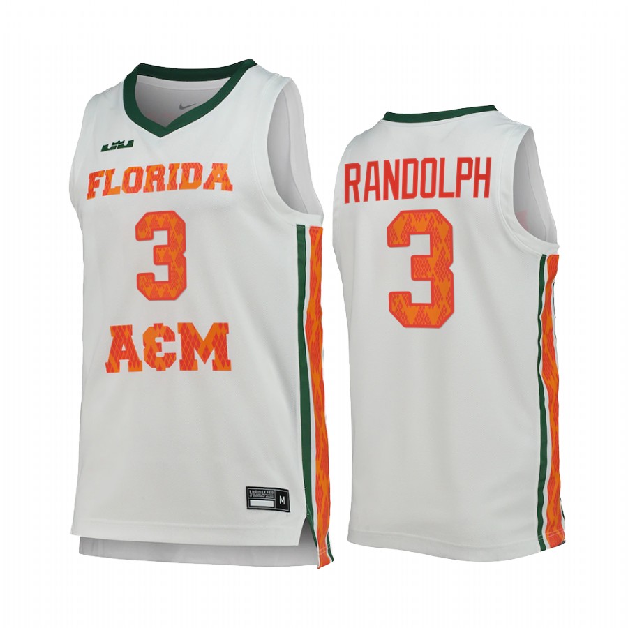 FAMU Rattlers M.J. Randolph Jersey 2022 King James White College  Uniform
