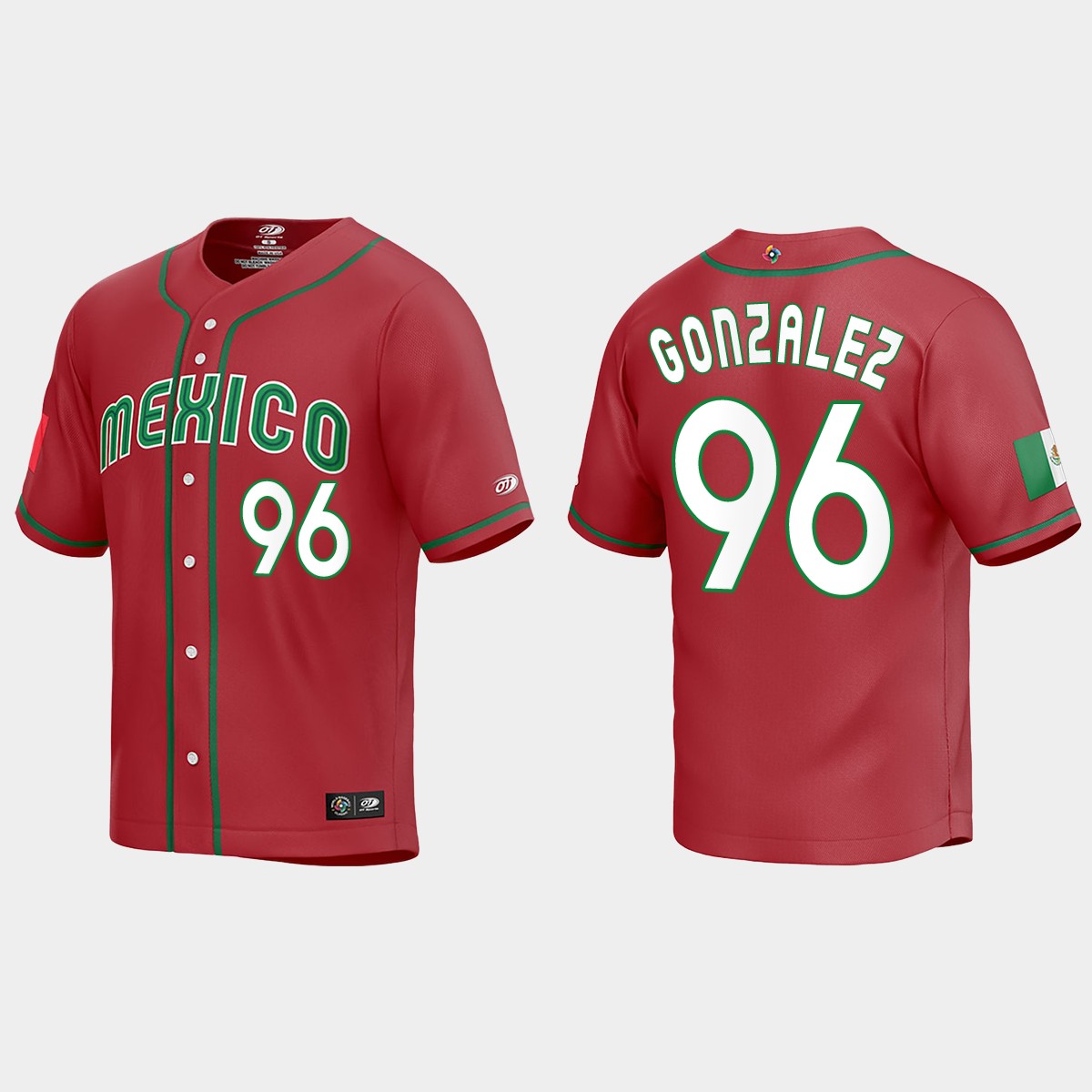 Felipe Gonzalez Mexico  2023 World  Classic Jersey - Red