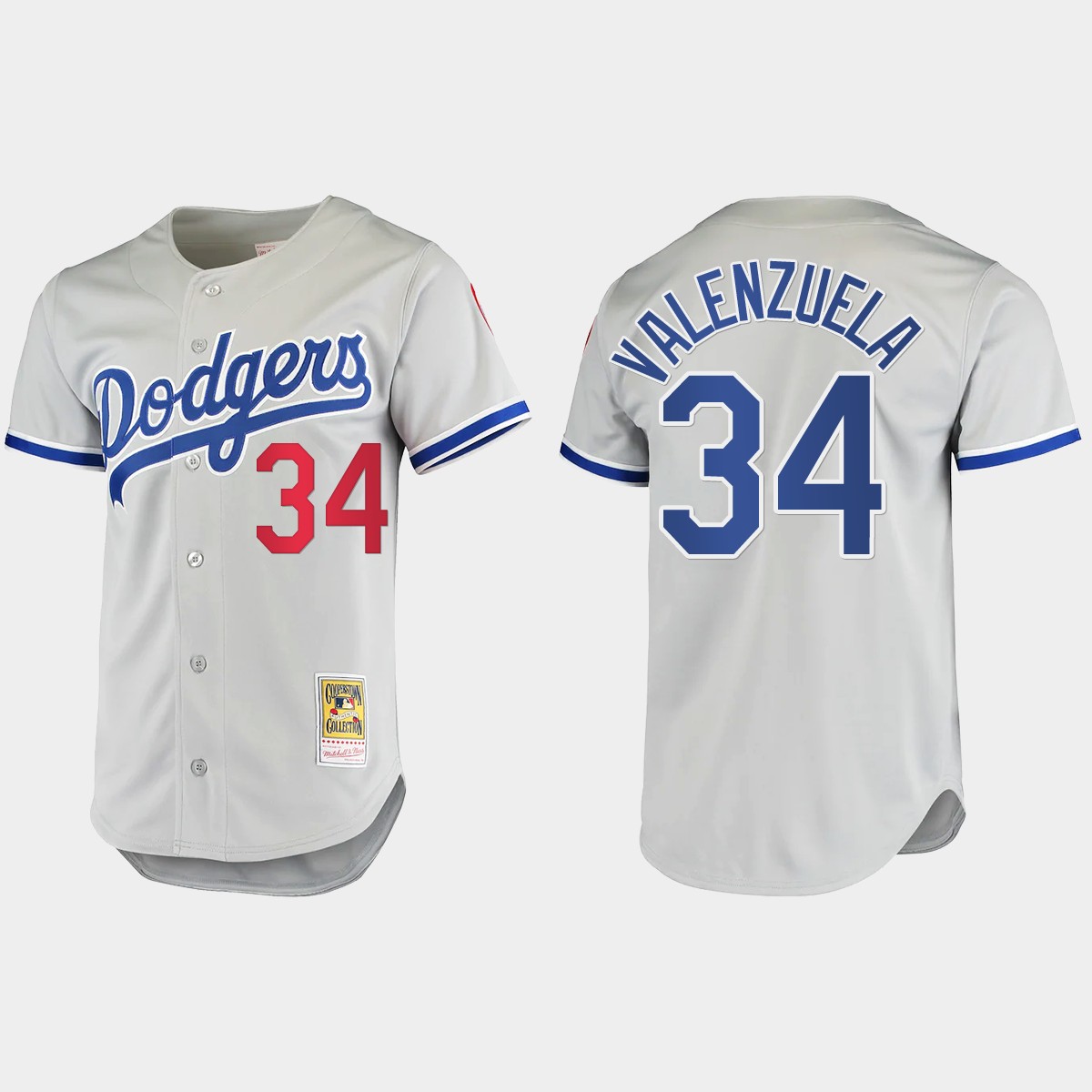 Fernando Valenzuela #34 Los Angeles Dodgers Cooperstown Collection Jersey - Gray