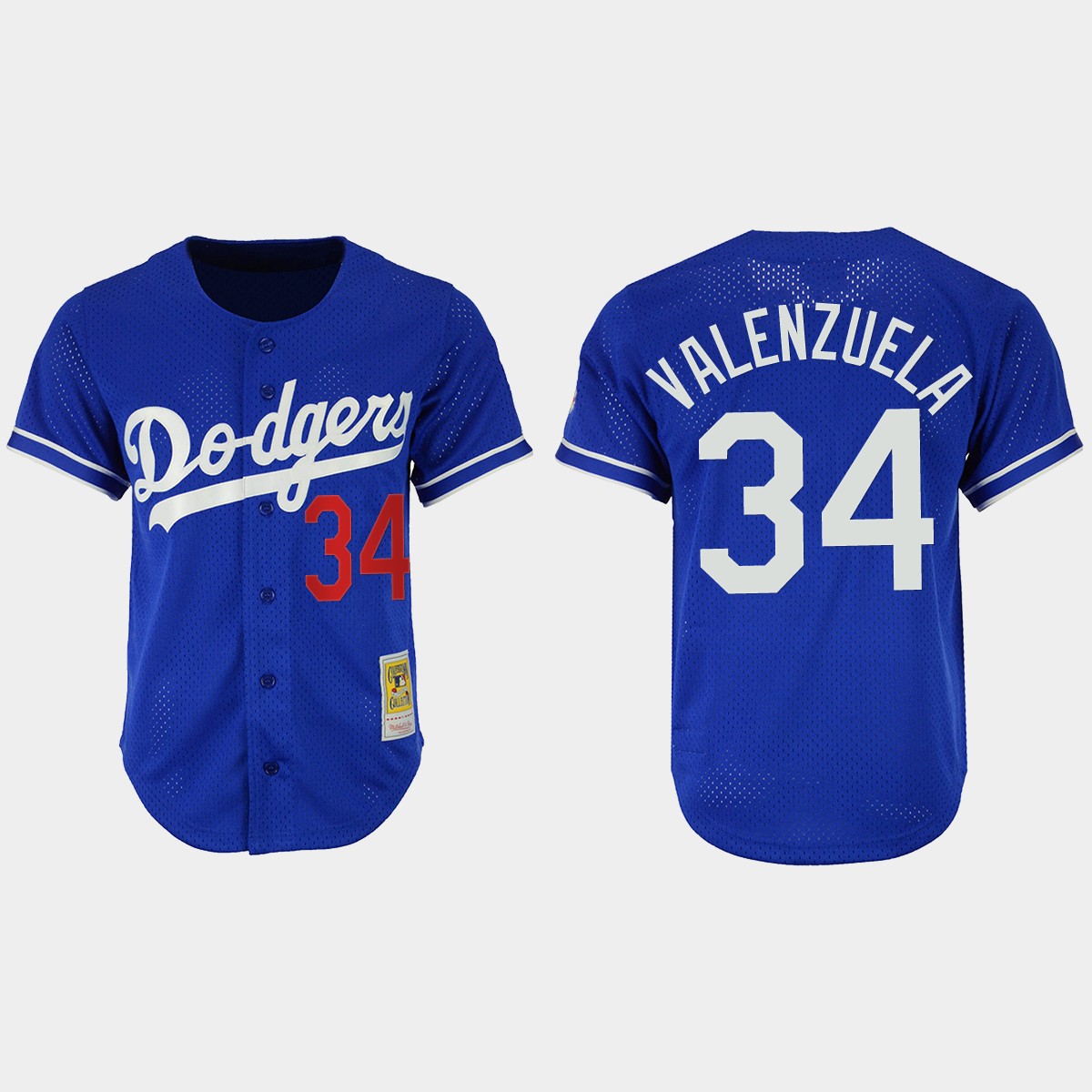 Fernando Valenzuela #34 Los Angeles Dodgers Mesh Batting Practice Cooperstown Collection Jersey - Royal