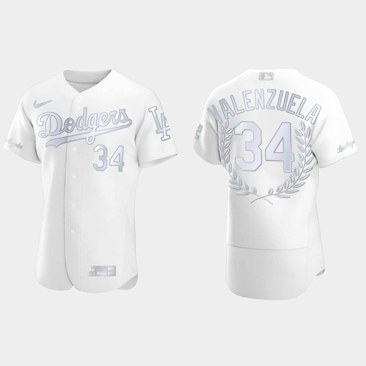 Fernando Valenzuela #34 Los Angeles Dodgers NL Cy Young Awards Collection Jersey - White