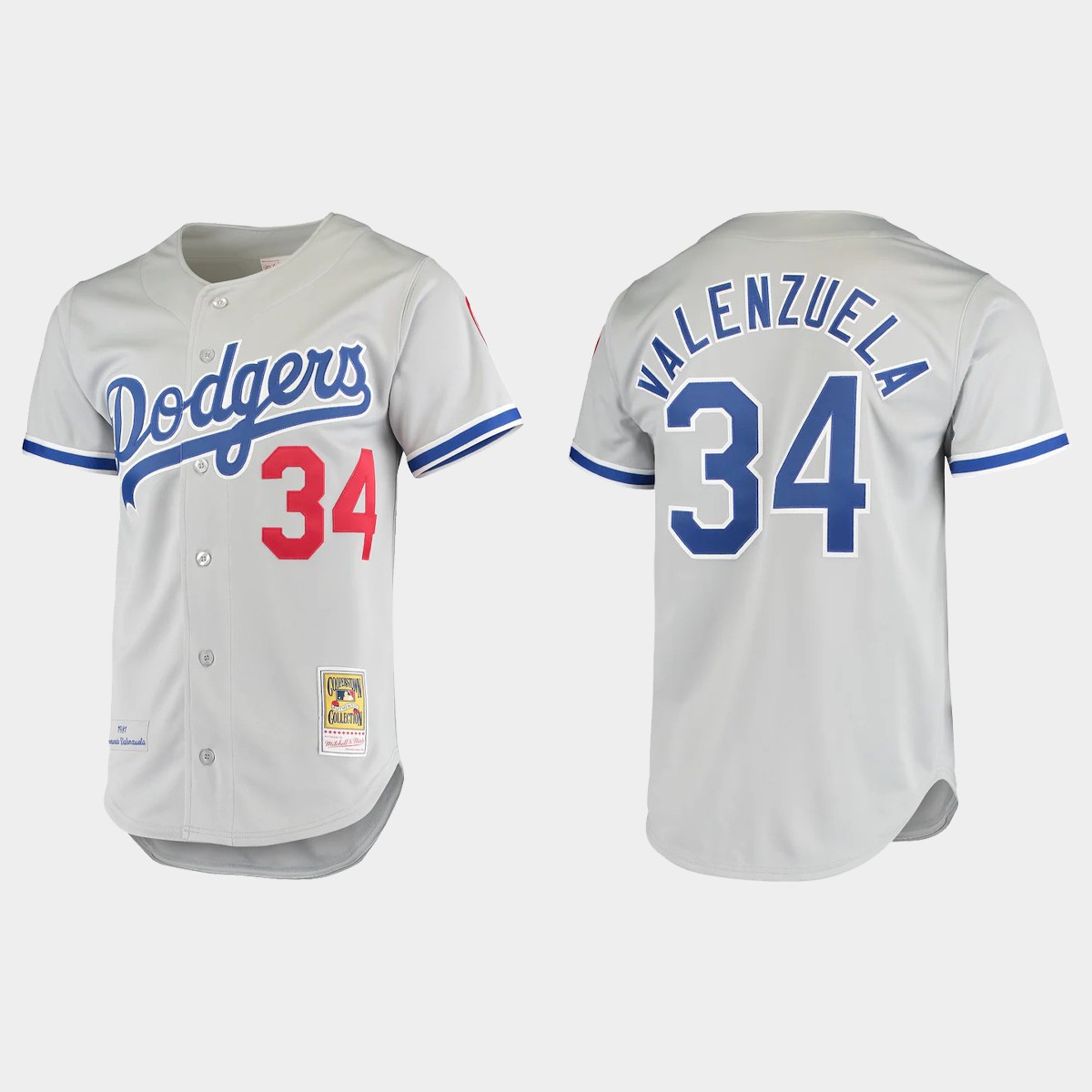 Fernando Valenzuela Los Angeles Dodgers 1981 Cooperstown Collection Jersey - Gray