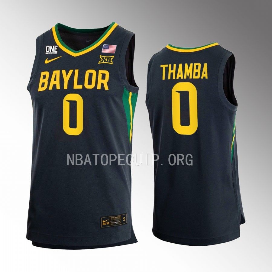 Flo Thamba Baylor Bears Anthracite Jersey 2022-23 Away