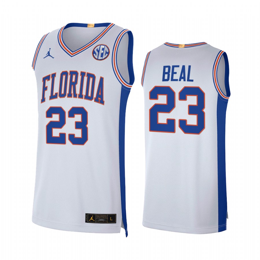 Florida Gators Bradley Beal Jersey Elite Limited White NBA Alumni Uniform