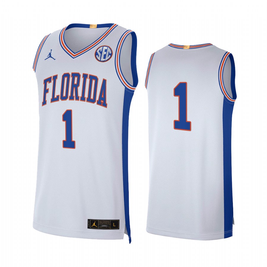Florida Gators Jersey 2021-22 Elite Limited White College  Uniform