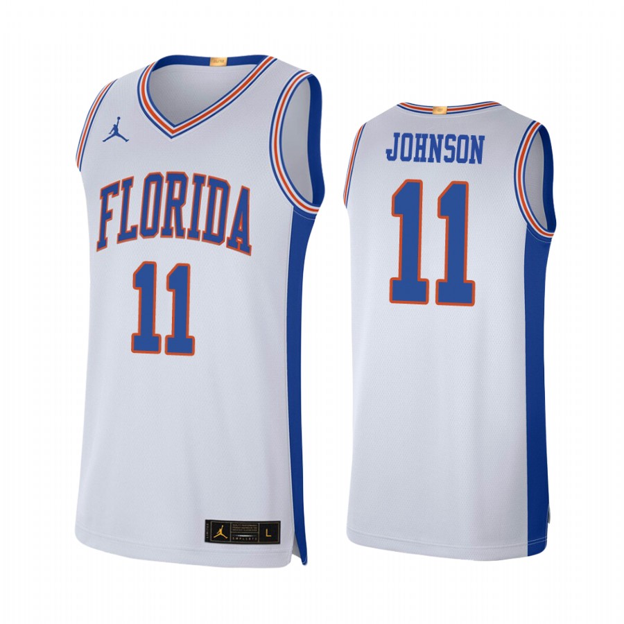 Florida Gators Keyontae Johnson White Retro Limited College Baketball Jersey