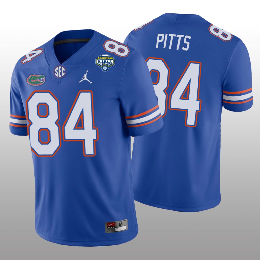 Florida Gators Kyle Pitts Royal Game Jersey 2020 Cotton Bowl - Men's
