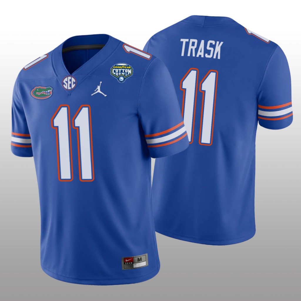 Florida Gators Kyle Trask Royal Game Jersey 2020 Cotton Bowl - Men's