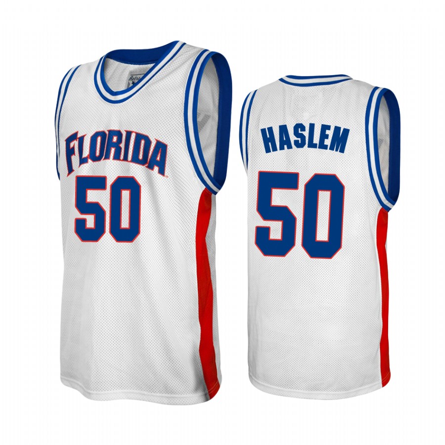 Florida Gators Udonis Haslem White Alumni College Baketball Jersey NCAA
